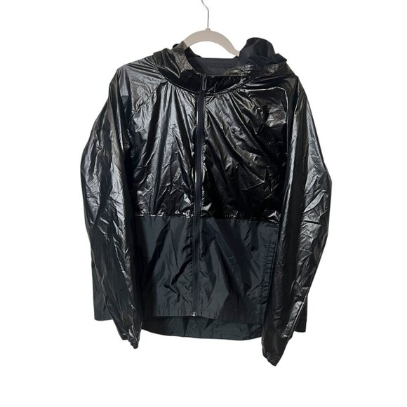 Under Armour Mens Black Lightweight Hooded Windbreaker Jacket size large - Picture 1 of 4